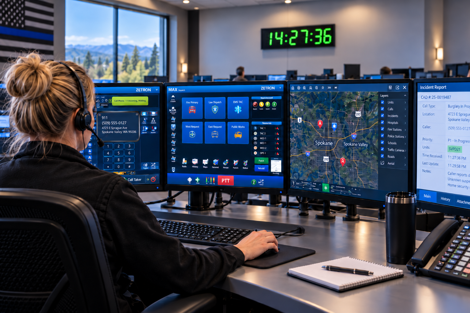 Emergency Dispatch Center in Focus